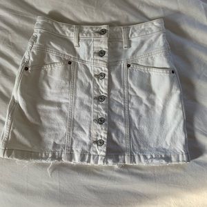Abercrombie White Mini Skirt